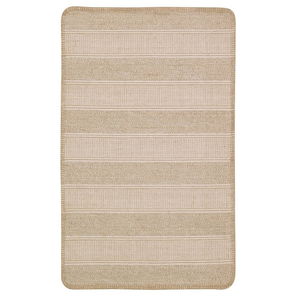 IKEA KLEJS Rug Bundle 2 NEW Jute Cotton Tan Woven Stripes 1’8” x 2’7” Floor Mats - Picture 1 of 9